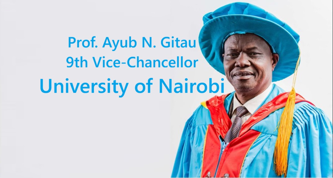 Prof. Ayub N. Gitau has been appointed the 9th Vice-Chancellor 
