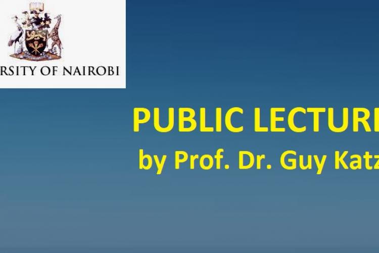 This is to invite you to a public lecture  by Prof. Dr. Guy Katz-The Master Negotiator