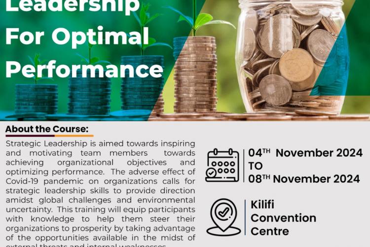 Strategic Leadership for Optimal Performance. 