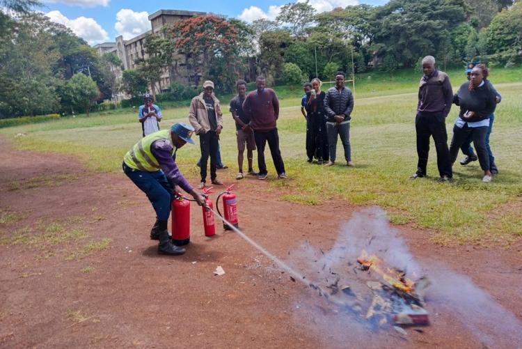 Faculty Staff Trained on Fire Safety