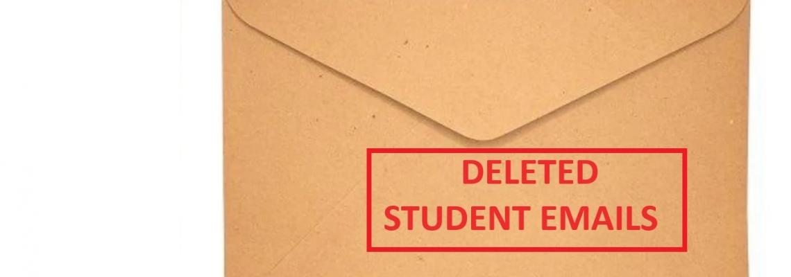 DELETED STUDENT EMAILS : FILL THIS GOOGLE FORMS