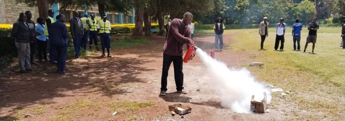 Faculty Staff Trained on Fire Safety