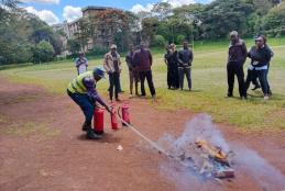 Faculty Staff Trained on Fire Safety