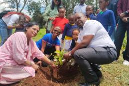 Tree Planting by Indian Religious Community