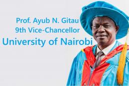 Prof. Ayub N. Gitau has been appointed the 9th Vice-Chancellor 