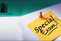 APPLICATION FOR REGISTRATION OF SPECIAL/SUPPLEMENTARY EXAMINATIONS – 2025/2026 ACADEMIC YEAR